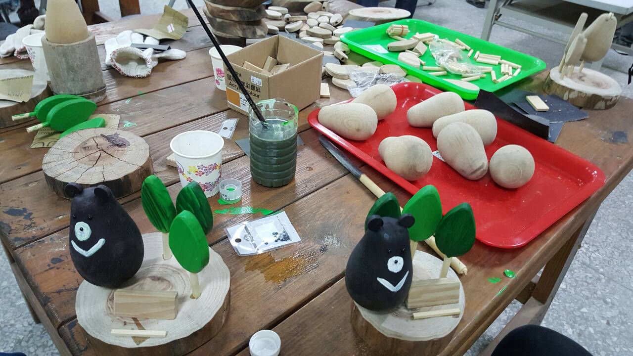 小熊木雕彩繪DIY